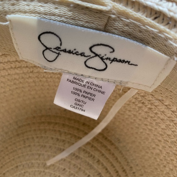 🏖️🌸Jessica Simpson Beachy Sun Hat With Beads🌸🏖️ - Picture 7 of 11